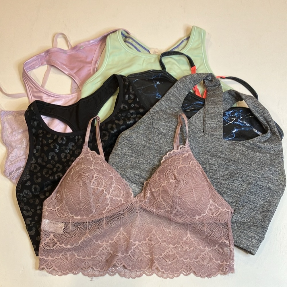 Sports Bra & Lace Bra Bundle of 7